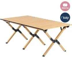 طاولة نيتشرهايك للرحلات والتخييم - لون البلوط (XL)